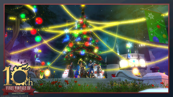 "Heaven's Dusk '23": Athalla Carillaut (left), Leo Howlite (left-rear), Raziel Dantalion (left-front), Waltch Vance (right-rear), C'zja Dawnseeker (right-front), Stevie Synagogue (right)