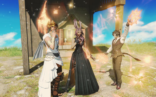 Leo Howlite (left), Seiya Solainteau (center), Neah Iryut (right)